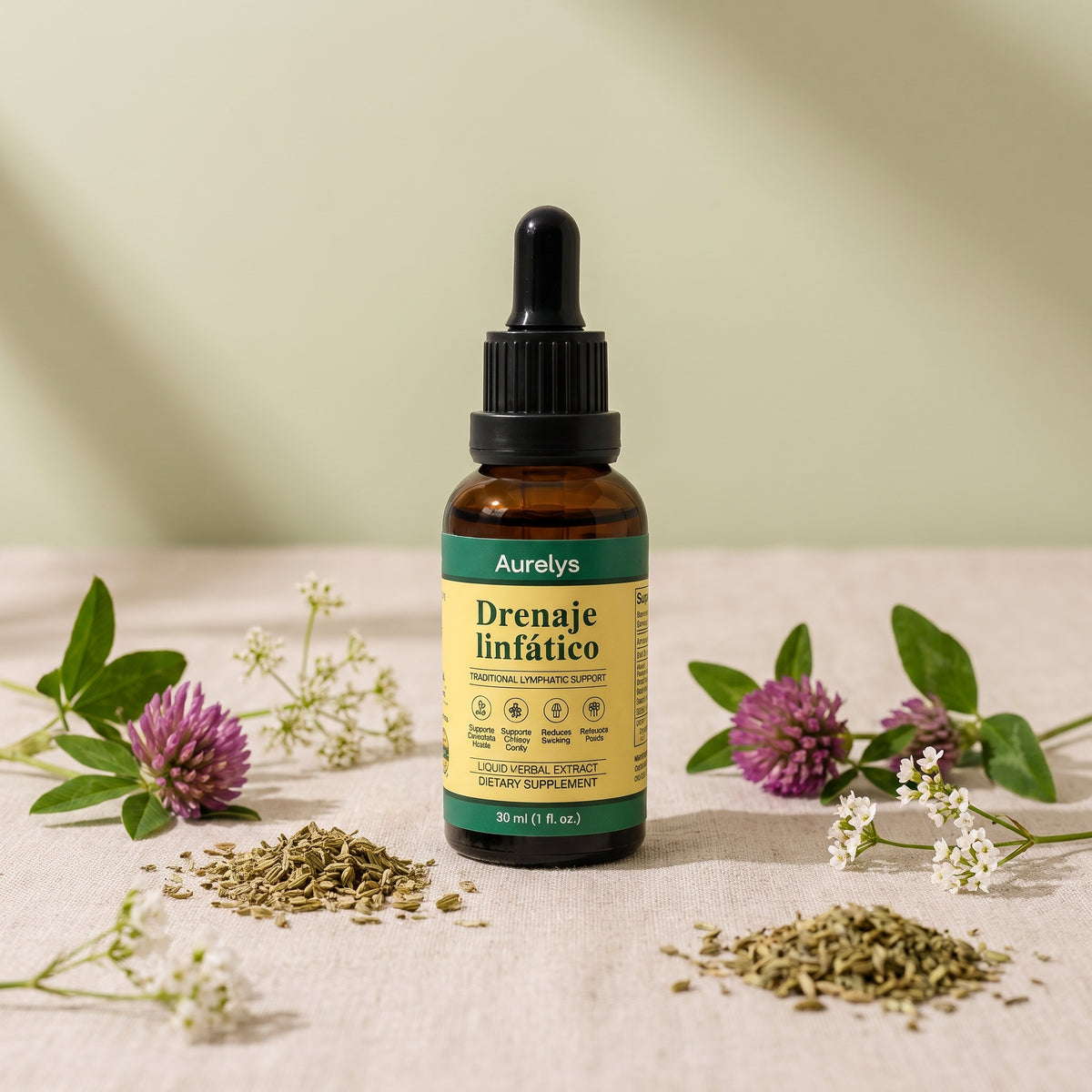 Aurelys™ | Gotas de Drenaje Linfático Natural