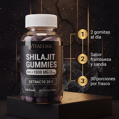 VITALUME Shilajit en Gomitas | 30 porciones